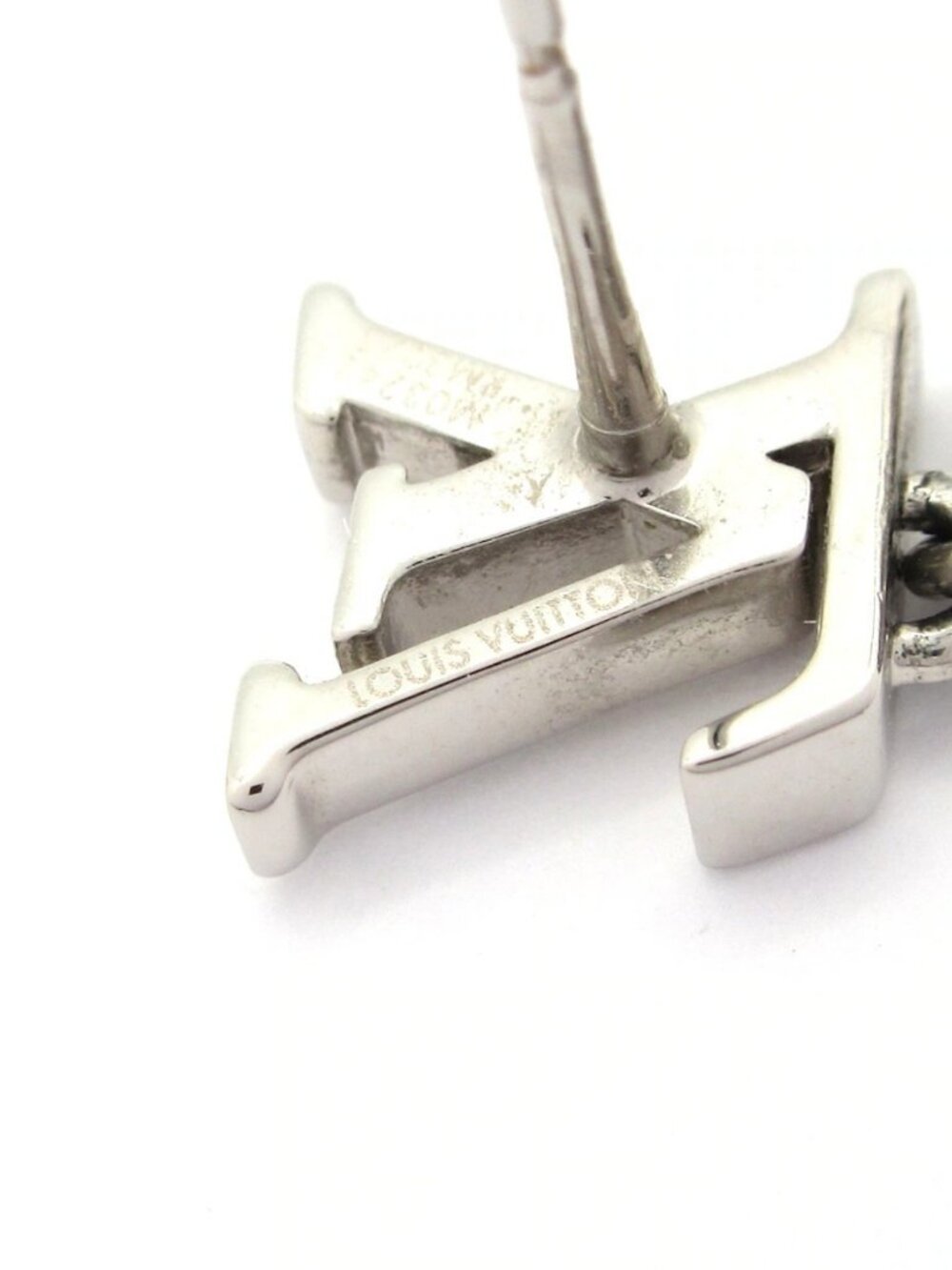 LOUIS VUITTON Earrings LV Iconic Louisa Strass M03242 Silver Clear - RM3275 - Picture 12 of 12